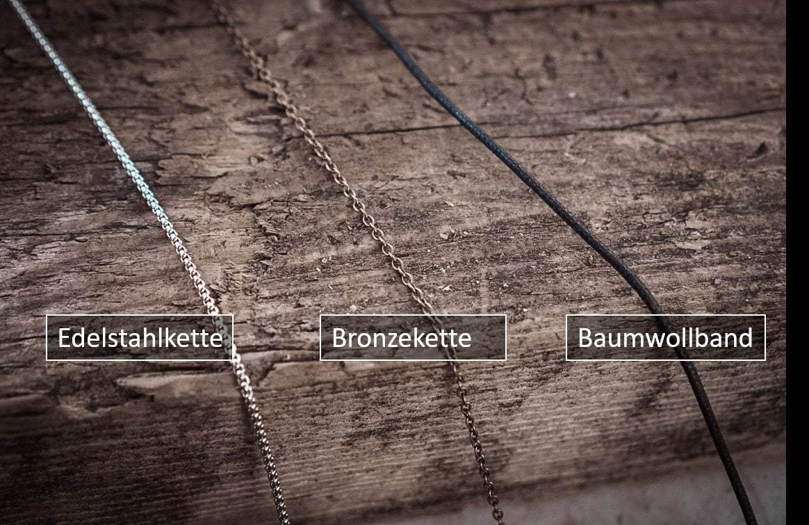 Geweihspitze mit Rune - electroformed - Vikinger Schmuck - Keltische Halskette